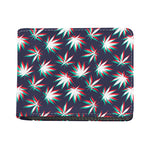 Trippy Hemp Leaves Reggae Pattern Print Bifold Wallet