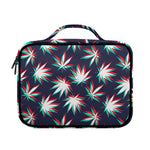 Trippy Hemp Leaves Reggae Pattern Print Briefcase Bible Bag