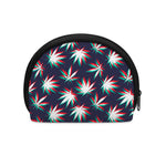 Trippy Hemp Leaves Reggae Pattern Print Coin Purse
