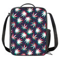 Trippy Hemp Leaves Reggae Pattern Print Crossbody Lunch Bag