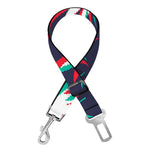 Trippy Hemp Leaves Reggae Pattern Print Dog Seat Belt