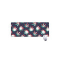 Trippy Hemp Leaves Reggae Pattern Print Extended Mouse Pad