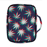 Trippy Hemp Leaves Reggae Pattern Print Front Pocket Bible Bag