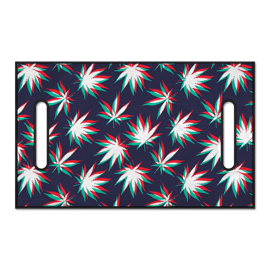 Trippy Hemp Leaves Reggae Pattern Print Golf Cart Seat Cover