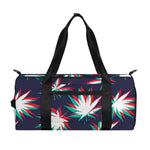 Trippy Hemp Leaves Reggae Pattern Print Gym Bag