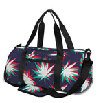 Trippy Hemp Leaves Reggae Pattern Print Gym Bag