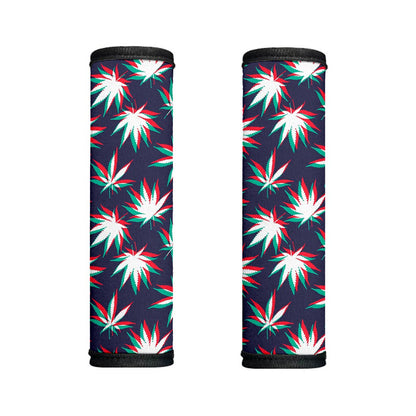 Trippy Hemp Leaves Reggae Pattern Print Handle Covers