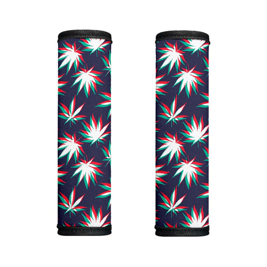 Trippy Hemp Leaves Reggae Pattern Print Handle Covers