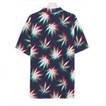 Trippy Hemp Leaves Reggae Pattern Print Hawaiian Shirt