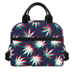 Trippy Hemp Leaves Reggae Pattern Print Insulated Lunch Bag
