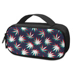 Trippy Hemp Leaves Reggae Pattern Print Insulin Cooler Travel Case