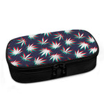 Trippy Hemp Leaves Reggae Pattern Print Insulin Cooler Travel Case