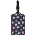 Trippy Hemp Leaves Reggae Pattern Print Luggage Tag