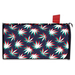 Trippy Hemp Leaves Reggae Pattern Print Mailbox Cover