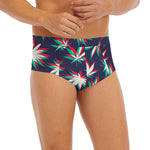 Trippy Hemp Leaves Reggae Pattern Print Men's Briefs