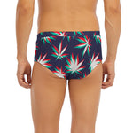 Trippy Hemp Leaves Reggae Pattern Print Men's Briefs