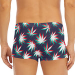 Trippy Hemp Leaves Reggae Pattern Print Men's Short Boxer Briefs