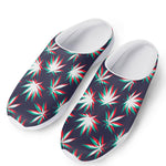 Trippy Hemp Leaves Reggae Pattern Print Mesh Casual Shoes