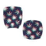 Trippy Hemp Leaves Reggae Pattern Print Office Chair Cover