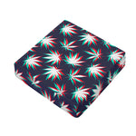 Trippy Hemp Leaves Reggae Pattern Print Outdoor Seat Cushion Cover