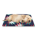 Trippy Hemp Leaves Reggae Pattern Print Pet Cooling Mat Cover