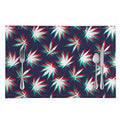 Trippy Hemp Leaves Reggae Pattern Print Placemat