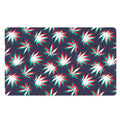 Trippy Hemp Leaves Reggae Pattern Print Polyester Doormat