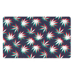 Trippy Hemp Leaves Reggae Pattern Print Polyester Doormat