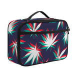 Trippy Hemp Leaves Reggae Pattern Print Portable Lunch Bag