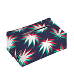 Trippy Hemp Leaves Reggae Pattern Print Rectangle Tissue Box Cover