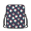 Trippy Hemp Leaves Reggae Pattern Print Rectangular Crossbody Bag