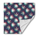 Trippy Hemp Leaves Reggae Pattern Print Silk Bandana