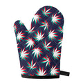 Trippy Hemp Leaves Reggae Pattern Print Single Oven Mitt