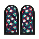 Trippy Hemp Leaves Reggae Pattern Print Skillet Handle Cover