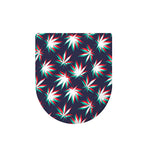 Trippy Hemp Leaves Reggae Pattern Print Toilet Lid Cover