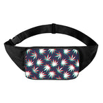 Trippy Hemp Leaves Reggae Pattern Print Waist Bag