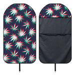 Trippy Hemp Leaves Reggae Pattern Print Waterproof Car Seat Cover
