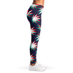 Trippy Hemp Leaves Reggae Pattern Print Women's Leggings