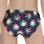 Trippy Hemp Leaves Reggae Pattern Print Women's Panties