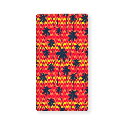 Trippy Palm Tree Pattern Print Baby Crib Sheet