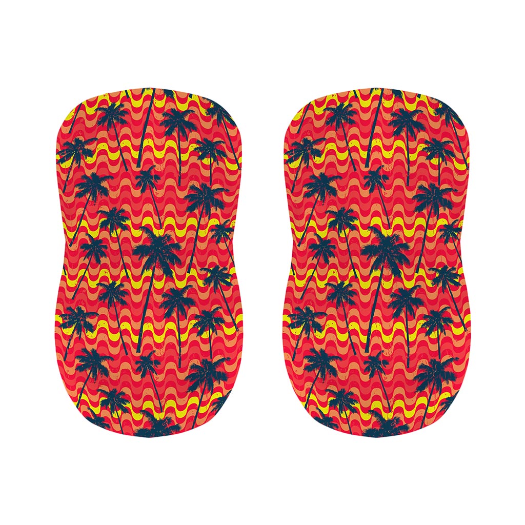 Trippy Palm Tree Pattern Print Bar Stool Covers