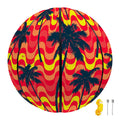 Trippy Palm Tree Pattern Print Basketball