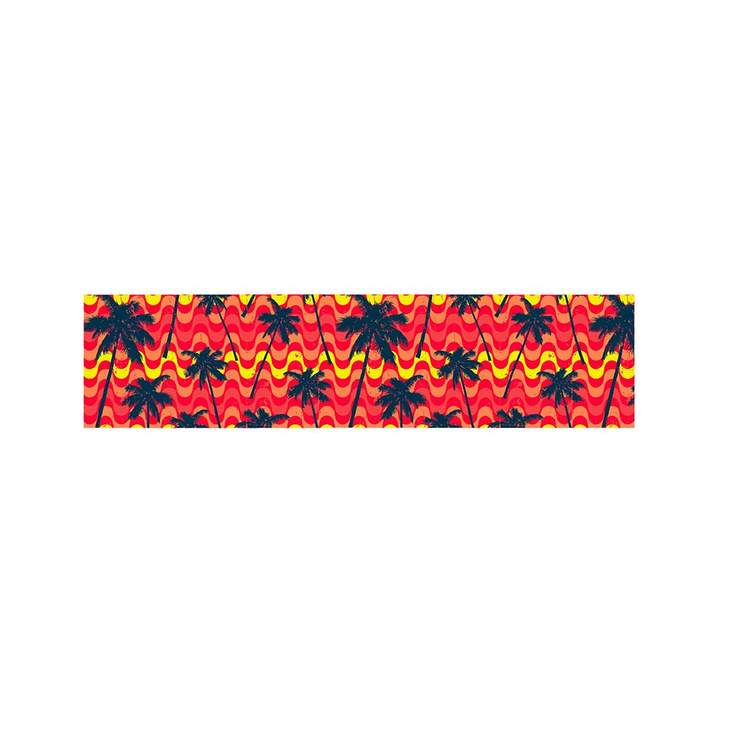 Trippy Palm Tree Pattern Print Bed Runner