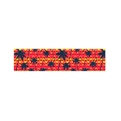 Trippy Palm Tree Pattern Print Bed Runner