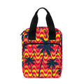 Trippy Palm Tree Pattern Print Bible Tote Bag
