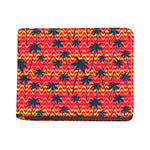 Trippy Palm Tree Pattern Print Bifold Wallet