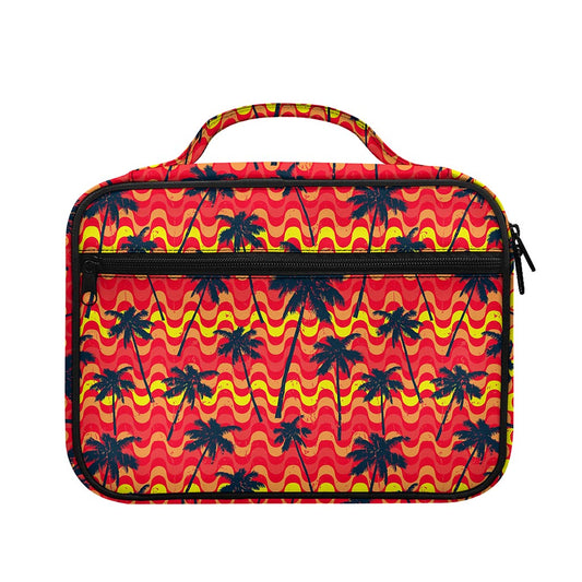 Trippy Palm Tree Pattern Print Briefcase Bible Bag
