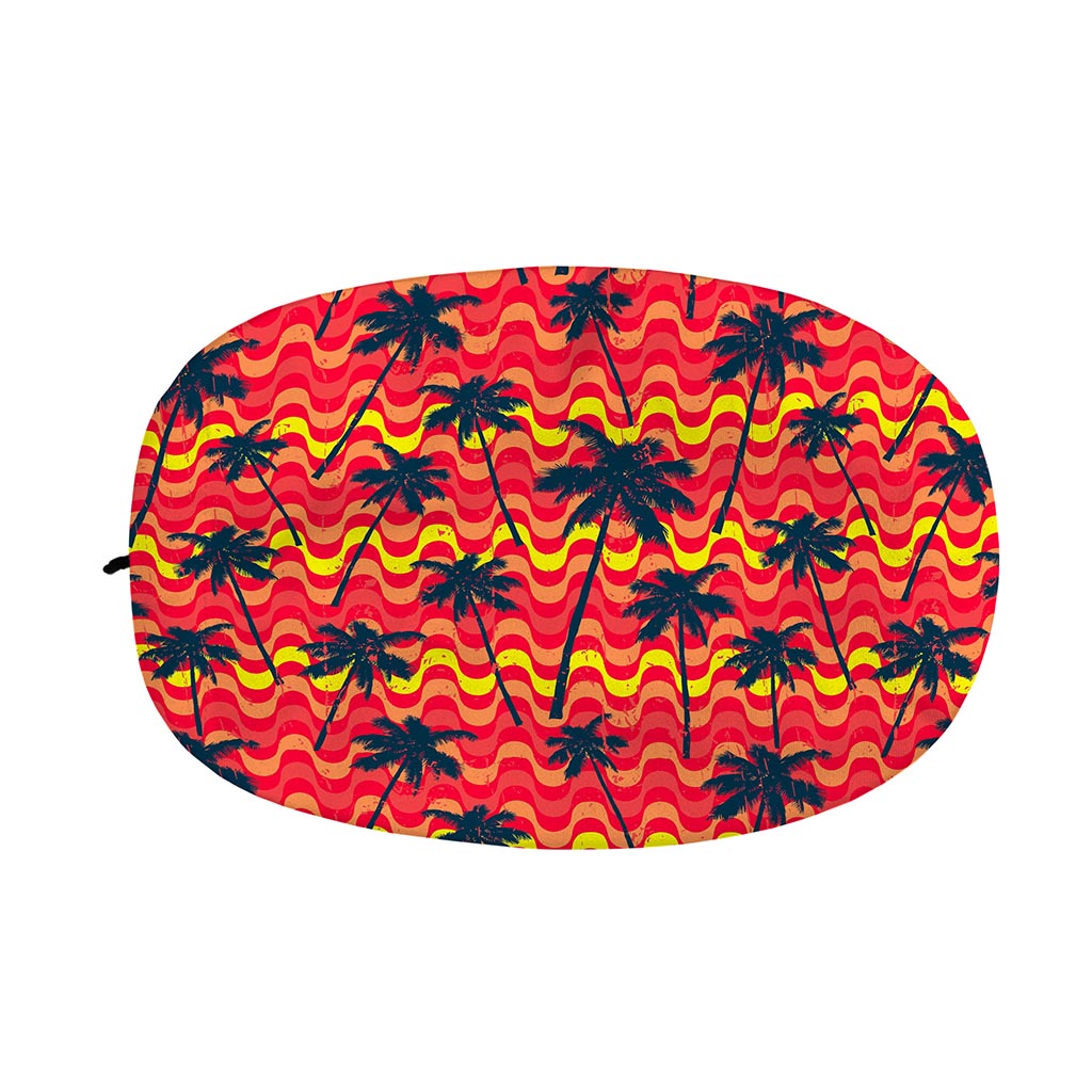 Trippy Palm Tree Pattern Print Car Side Mirror Covers