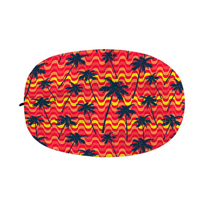 Trippy Palm Tree Pattern Print Car Side Mirror Covers