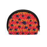 Trippy Palm Tree Pattern Print Coin Purse